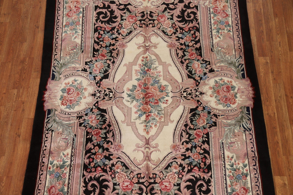 Victorian Style Aubusson Vegetable Dye Area Rug 6x9