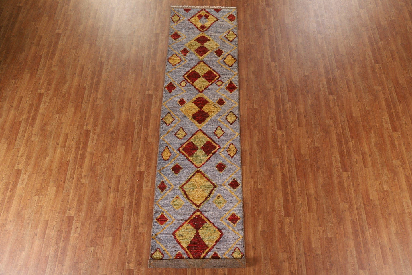 Geometric Moroccan Runner Rug 3x13