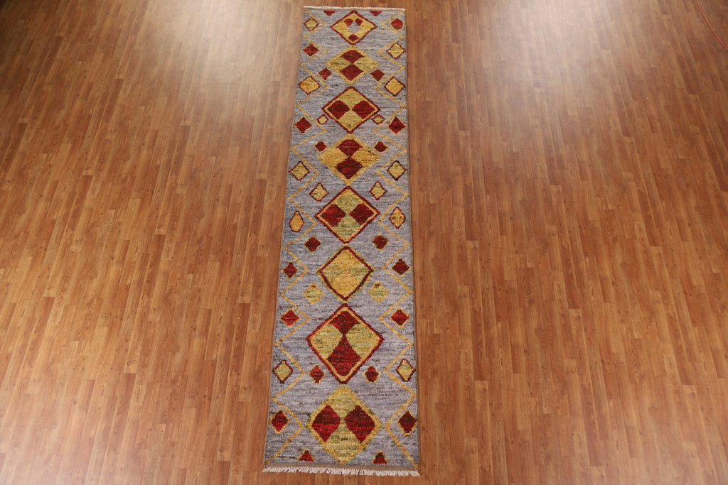 Geometric Moroccan Runner Rug 3x13