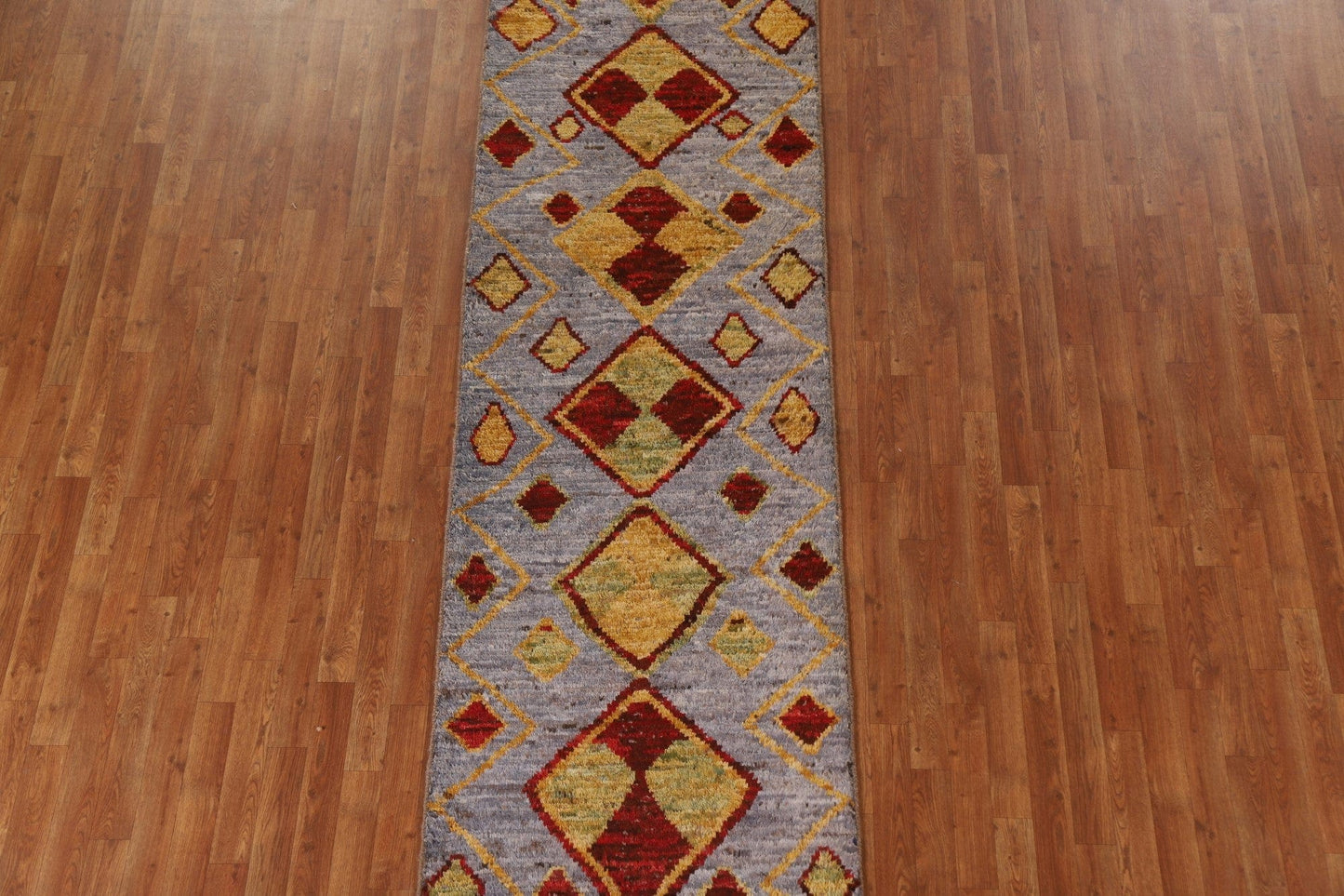 Geometric Moroccan Runner Rug 3x13