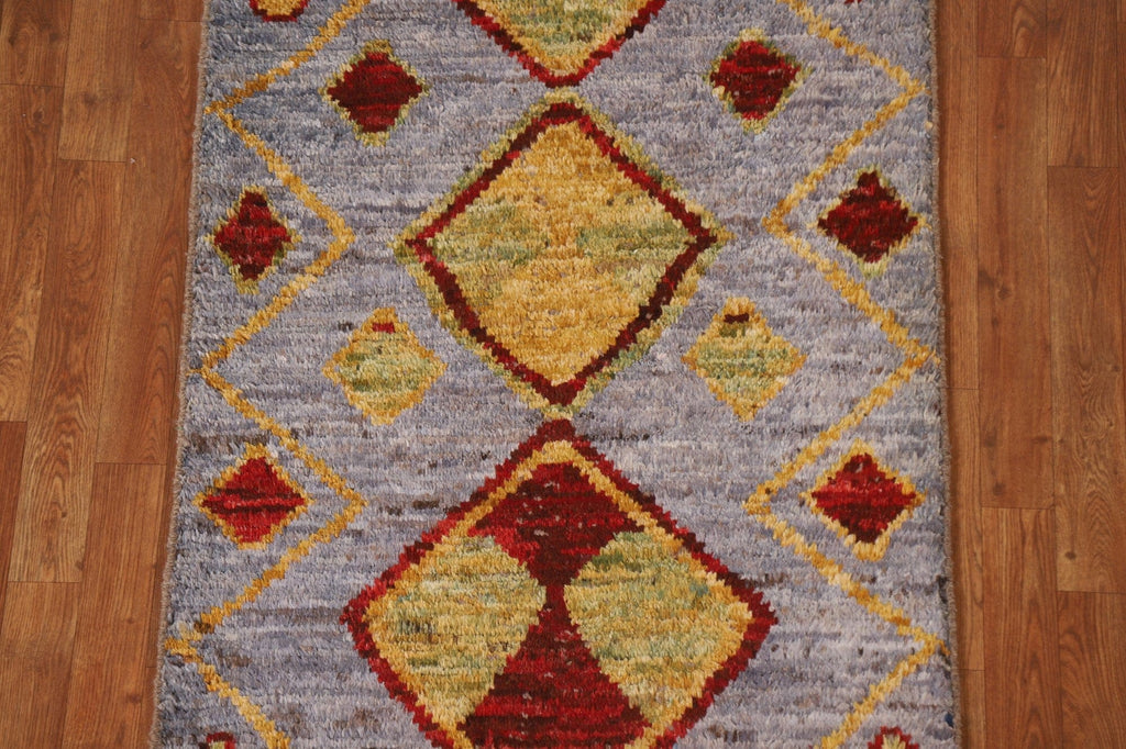 Geometric Moroccan Runner Rug 3x13