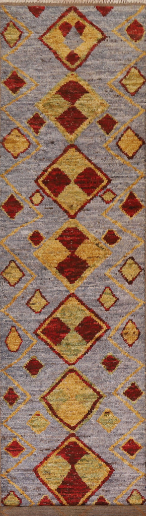 Geometric Moroccan Runner Rug 3x13