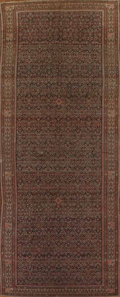 Pre-1900 Antique Vegetable Dye Malayer Persian Rug 7x16