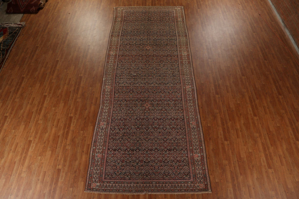 Pre-1900 Antique Vegetable Dye Malayer Persian Rug 7x16