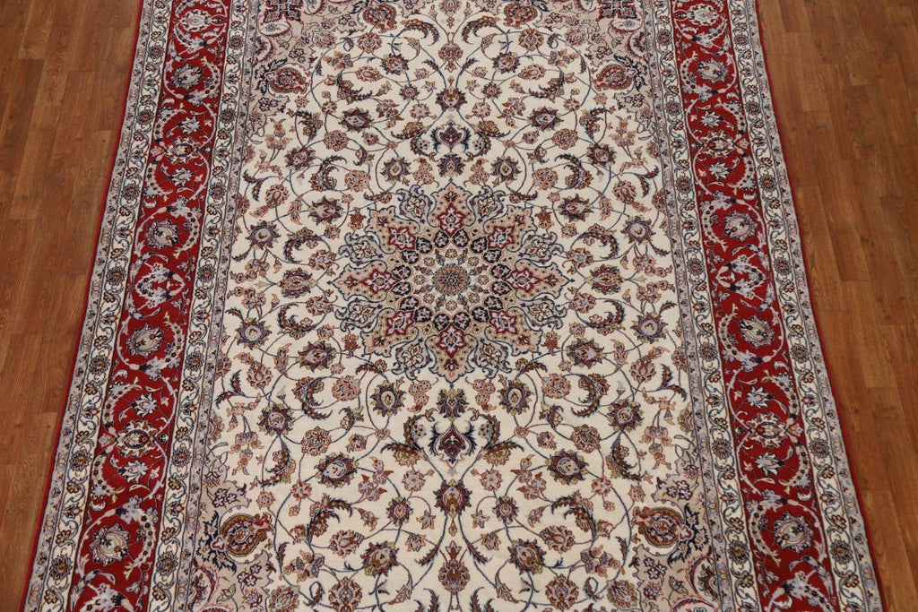 Wool & Silk Isfahan Persian Area Rug 7x10