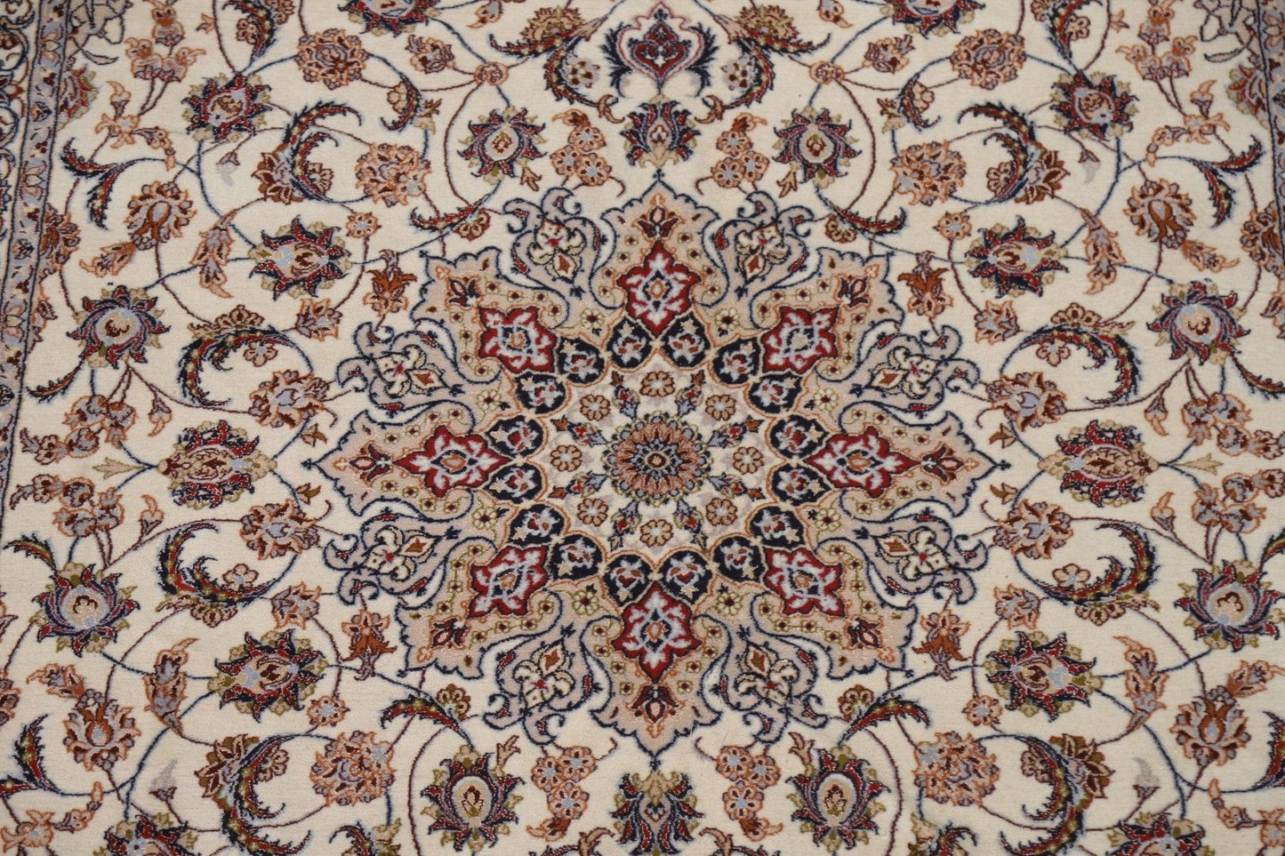 Wool & Silk Isfahan Persian Area Rug 7x10