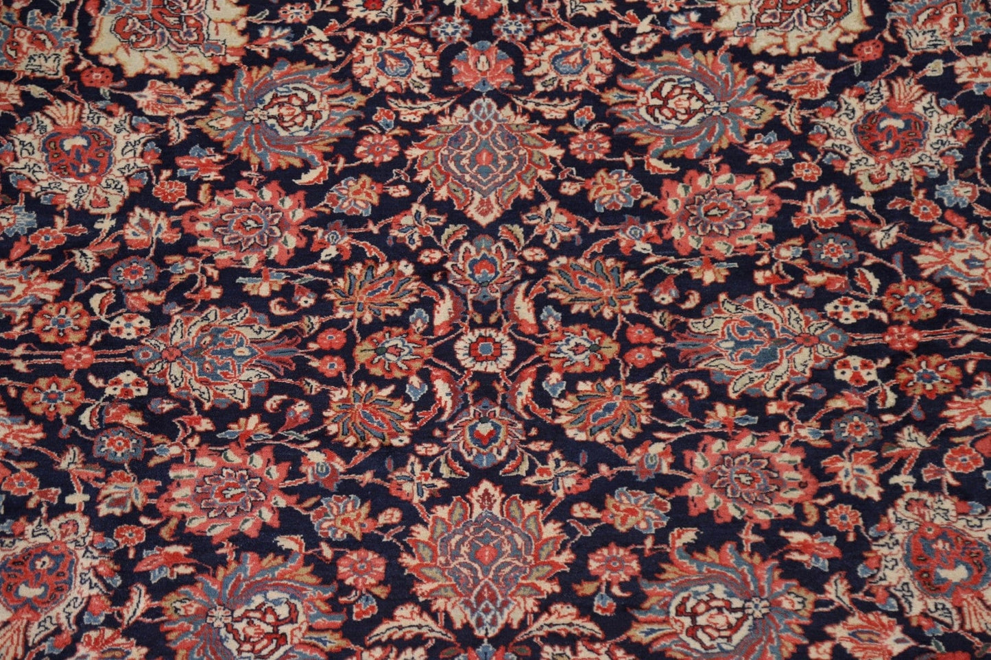 Vintage Floral Sarouk Persian Area Rug 10x13