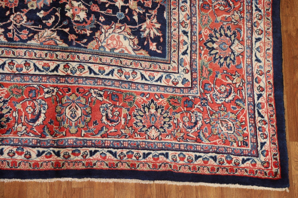 Vintage Floral Sarouk Persian Area Rug 10x13