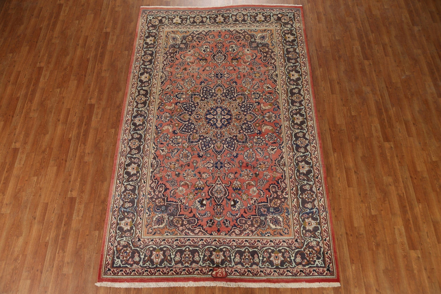 Traditional Mashad Persian Area Rug 6x10