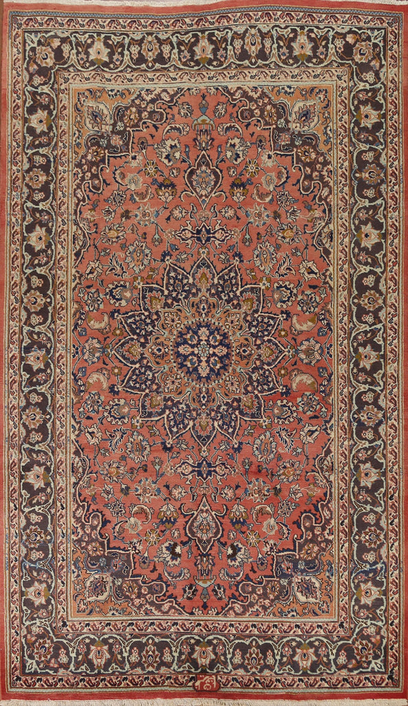 Traditional Mashad Persian Area Rug 6x10