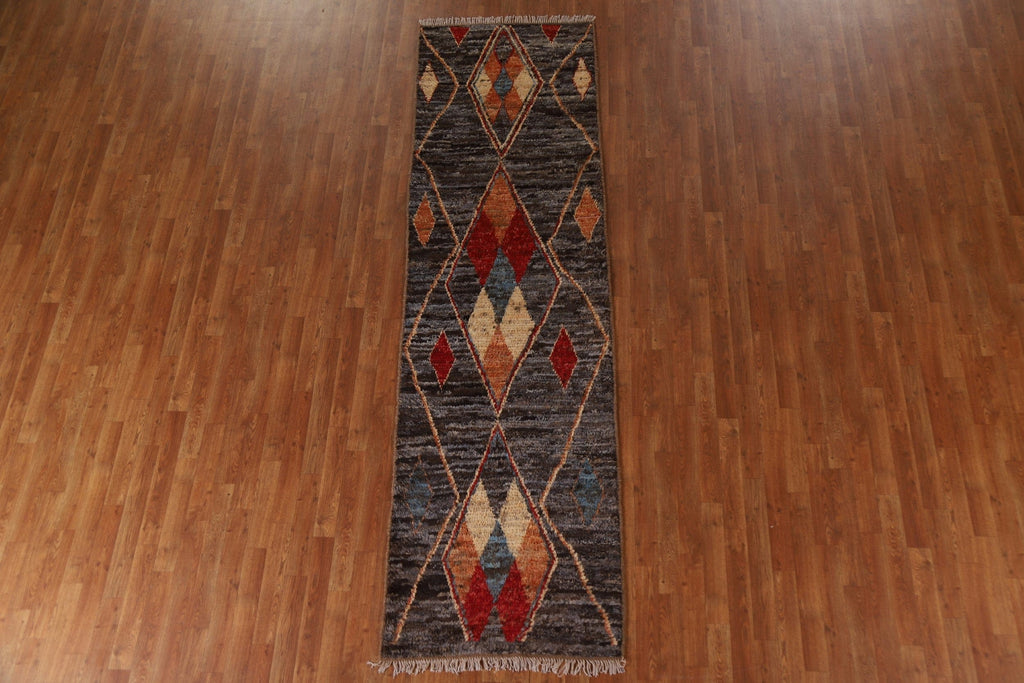 Geometric Moroccan Runner Rug 3x10