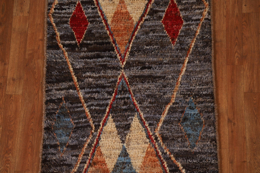 Geometric Moroccan Runner Rug 3x10