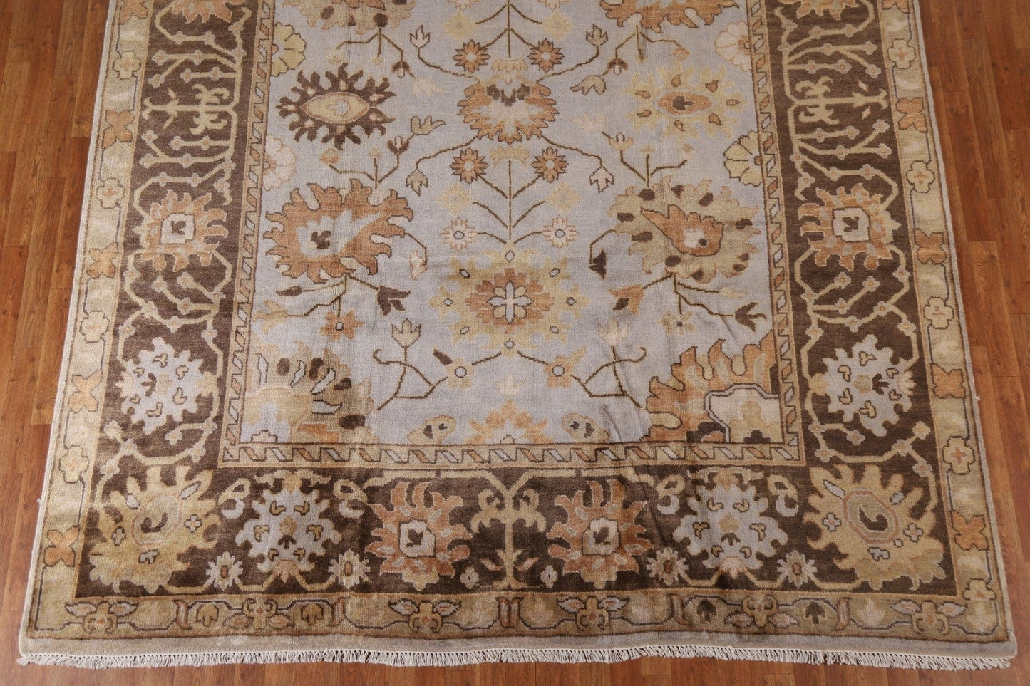 Hand-Knotted Oushak Oriental Area Rug 9x12