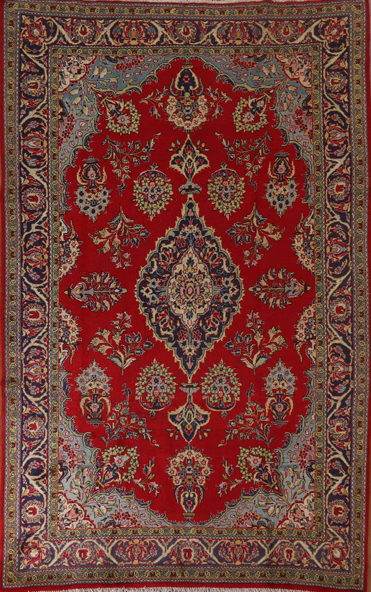 Vintage Red Mahal Persian Area Rug 8x11