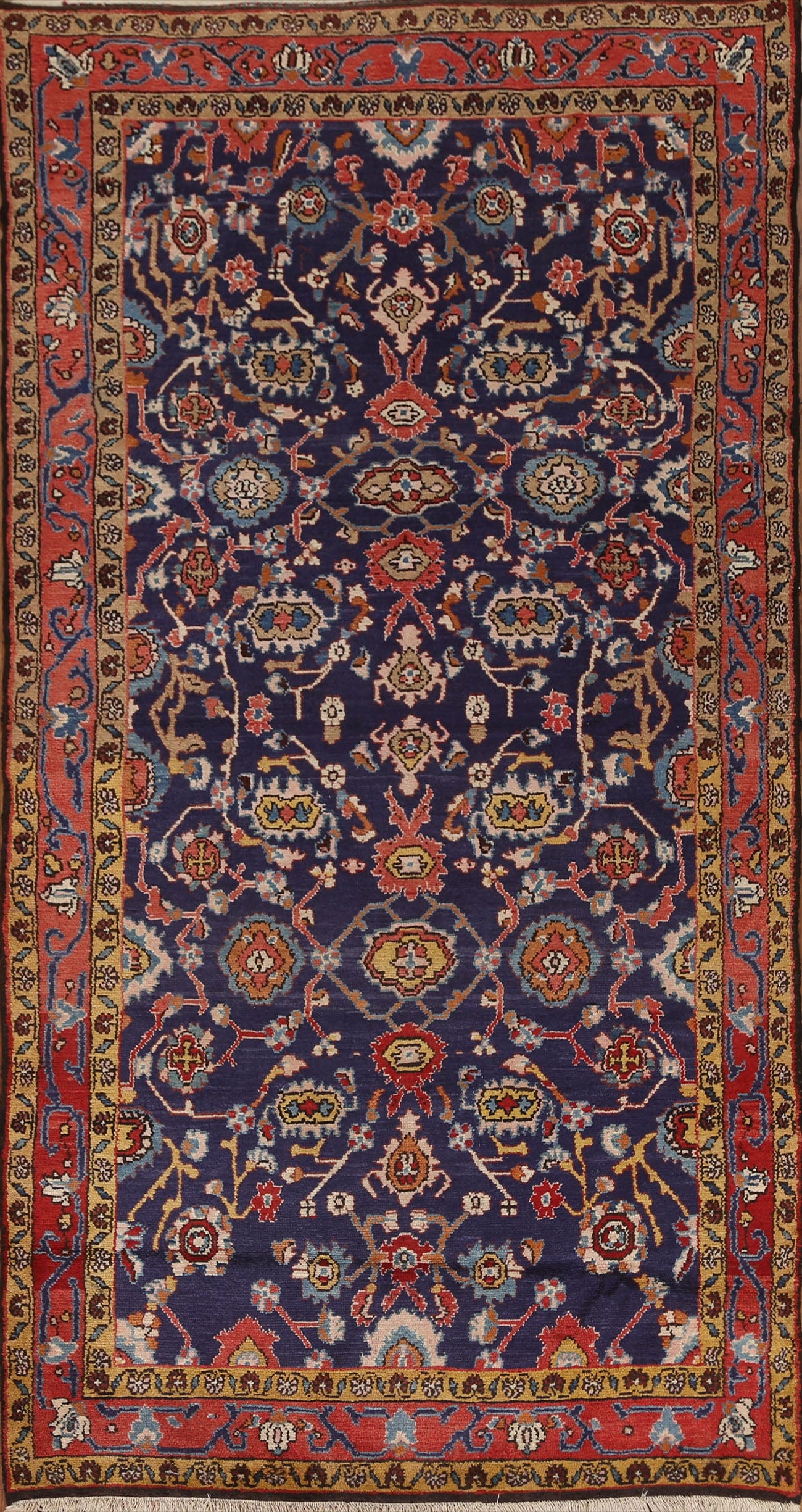 Navy Blue Malayer Persian Area Rug 5x10