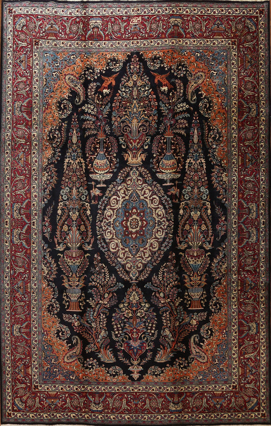 Vintage Floral Kashmar Persian Area Rug 10x13