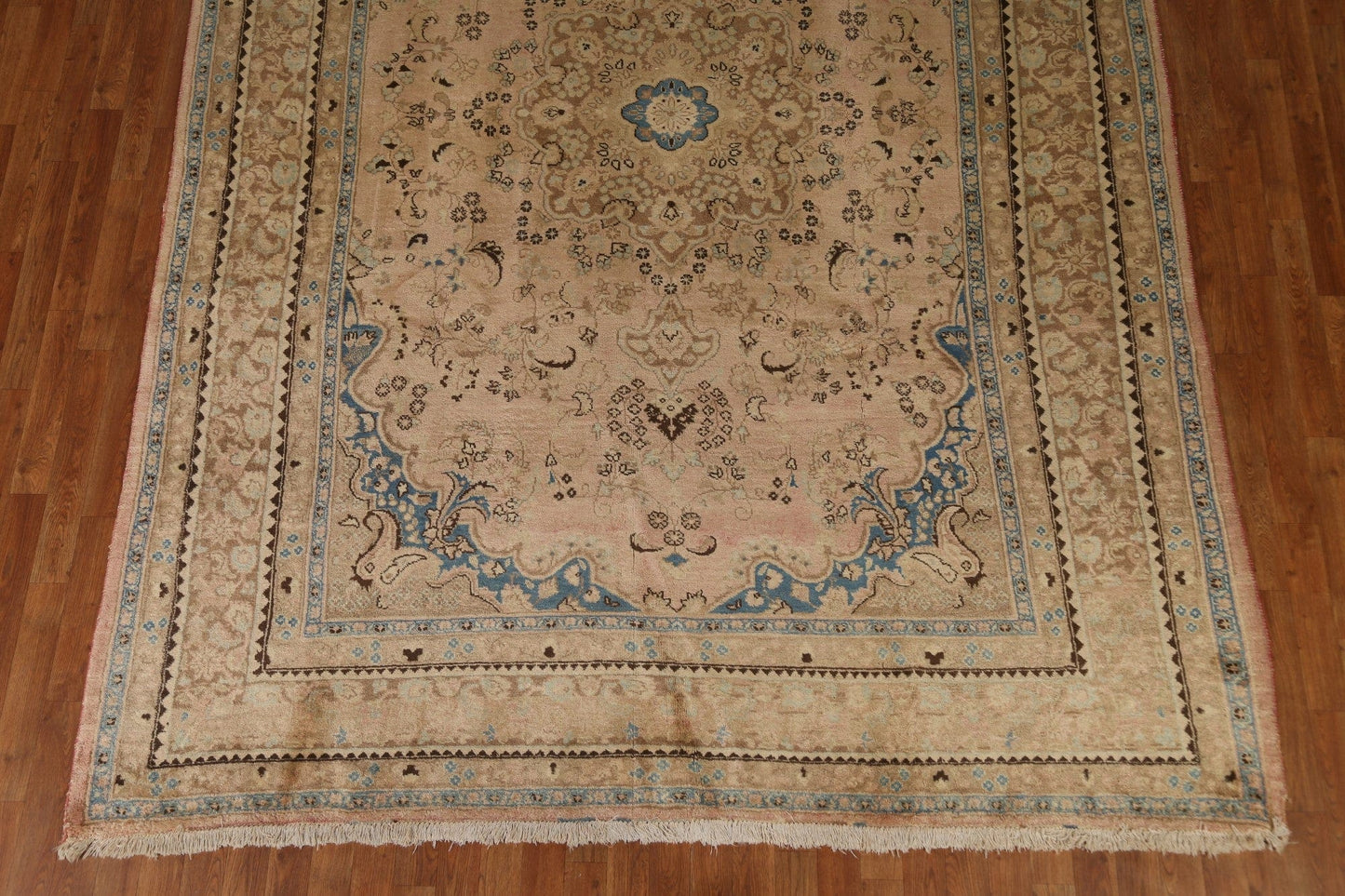 Vintage Wool Mashad Persian Area Rug 8x11