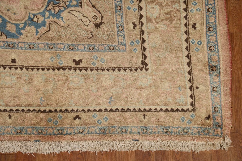 Vintage Wool Mashad Persian Area Rug 8x11