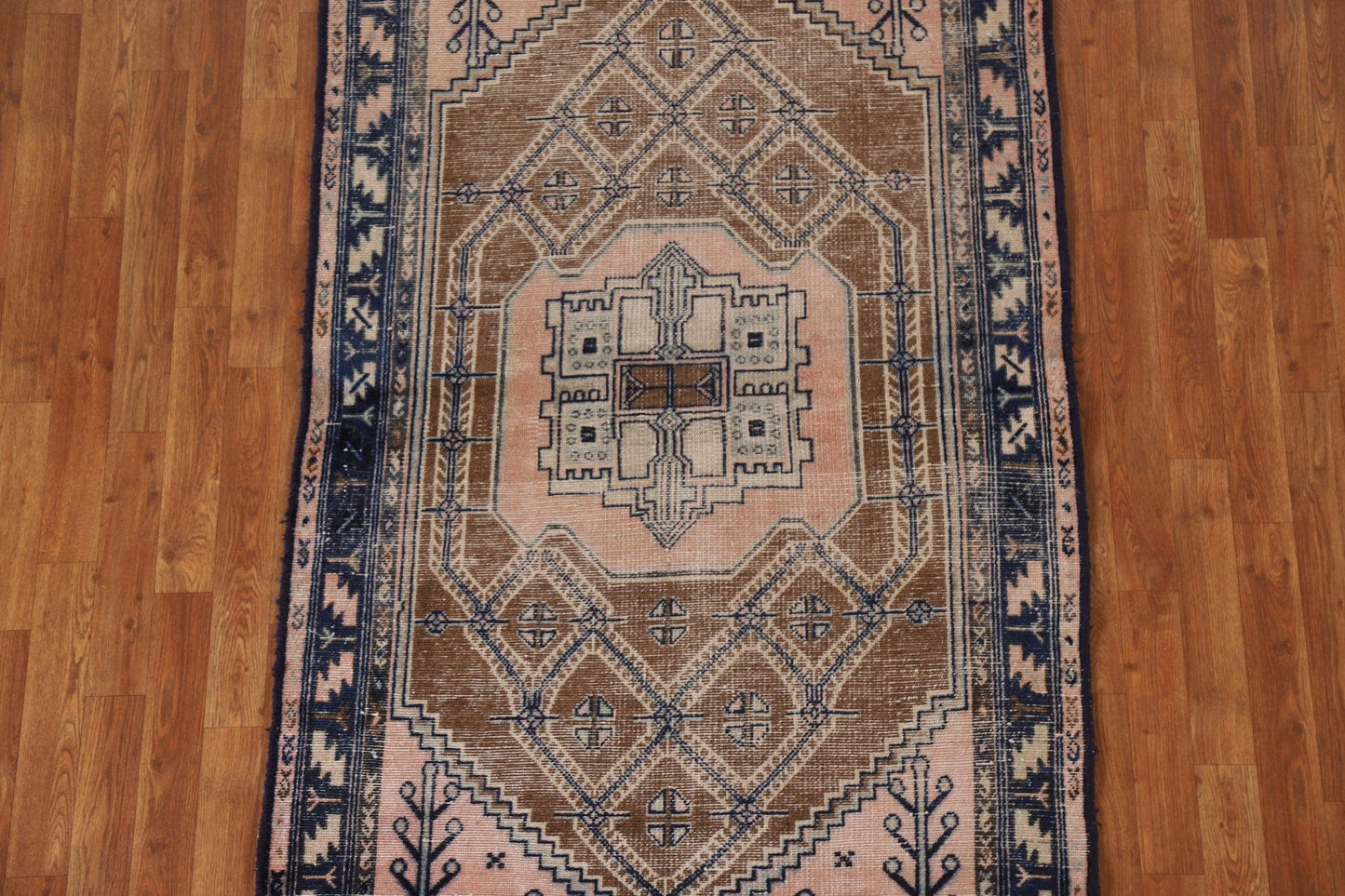 Antique Wool Hamedan Persian Area Rug 4x7