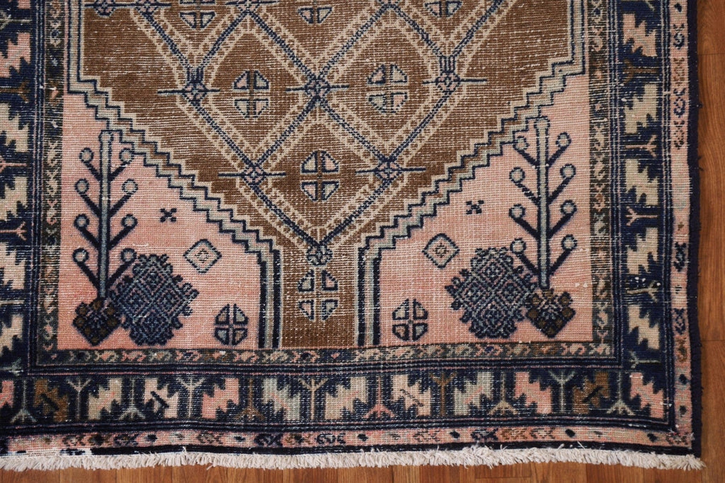 Antique Wool Hamedan Persian Area Rug 4x7