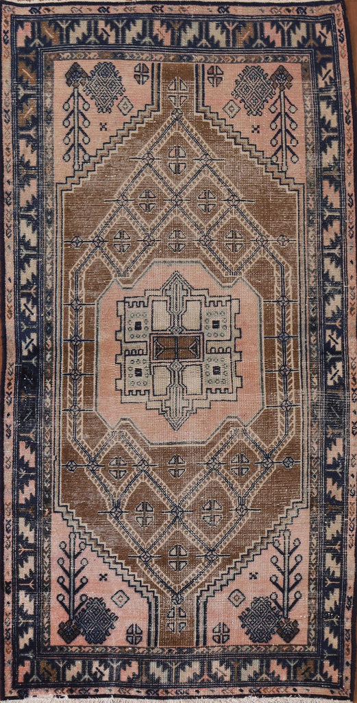 Antique Wool Hamedan Persian Area Rug 4x7