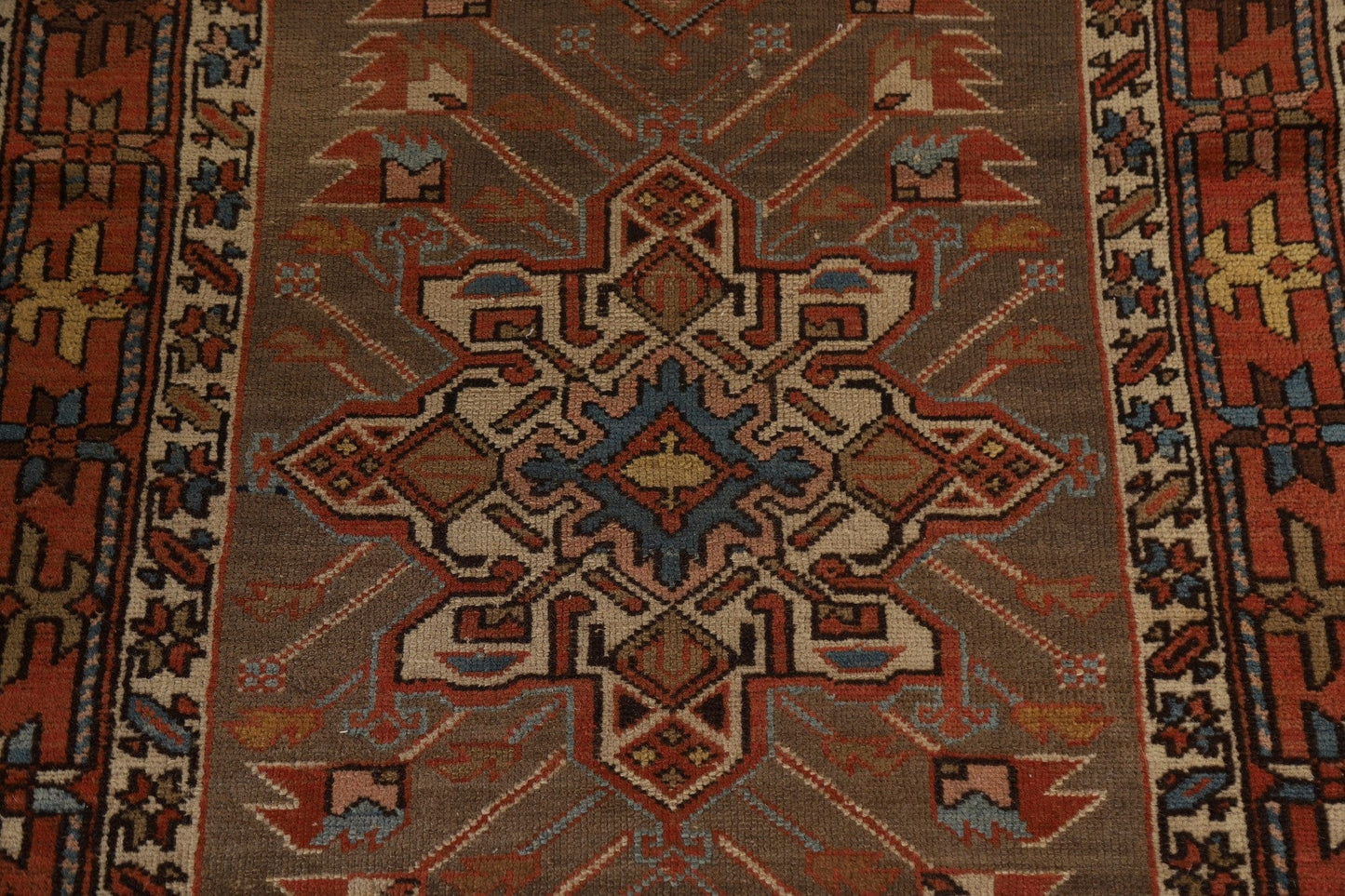 Antique Tribal Gharajeh Persian Rug 3x6