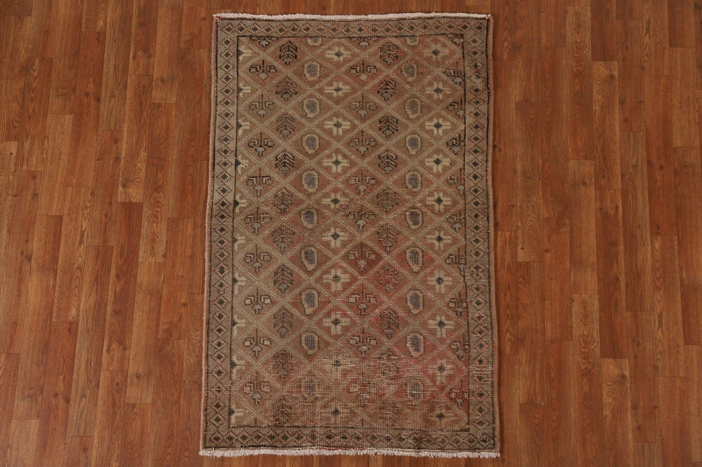 Vintage Wool Tabriz Persian Area Rug 3x5