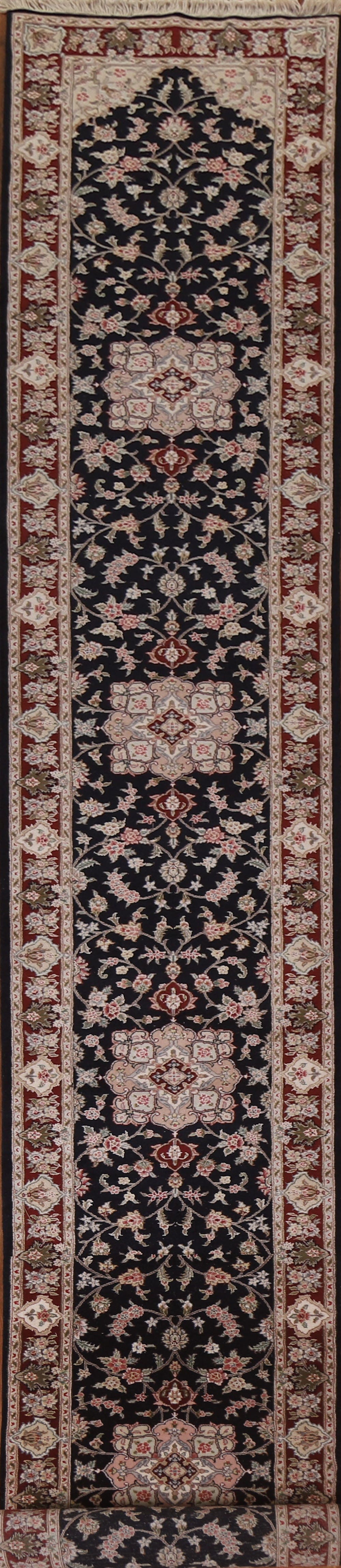 Floral Tabriz Persian Runner Rug 2x21