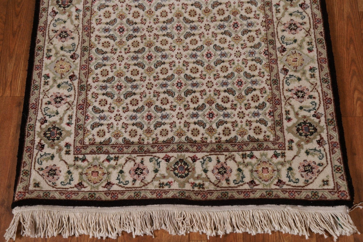 Wool & Silk Tabriz Mahi Runner Rug 3x20