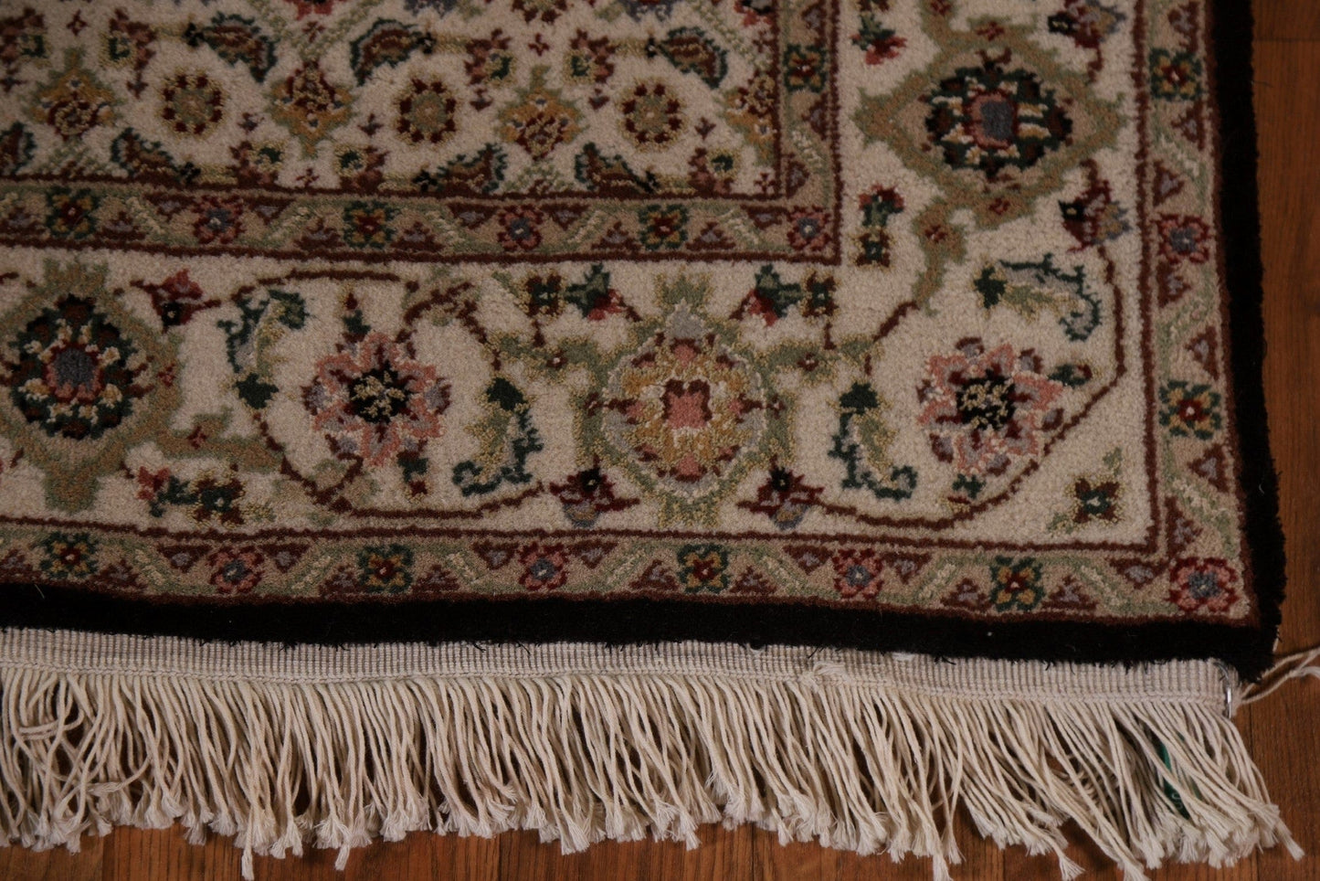 Wool & Silk Tabriz Mahi Runner Rug 3x20