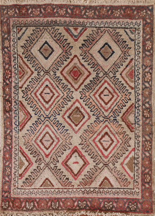 Antique Vegetable Dye Sultanabad Persian Rug 3x4