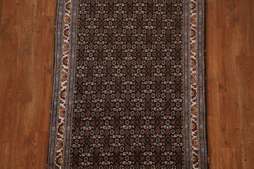 Vegetable Dye Tabriz Mahi Persian Runner Rug 2x10