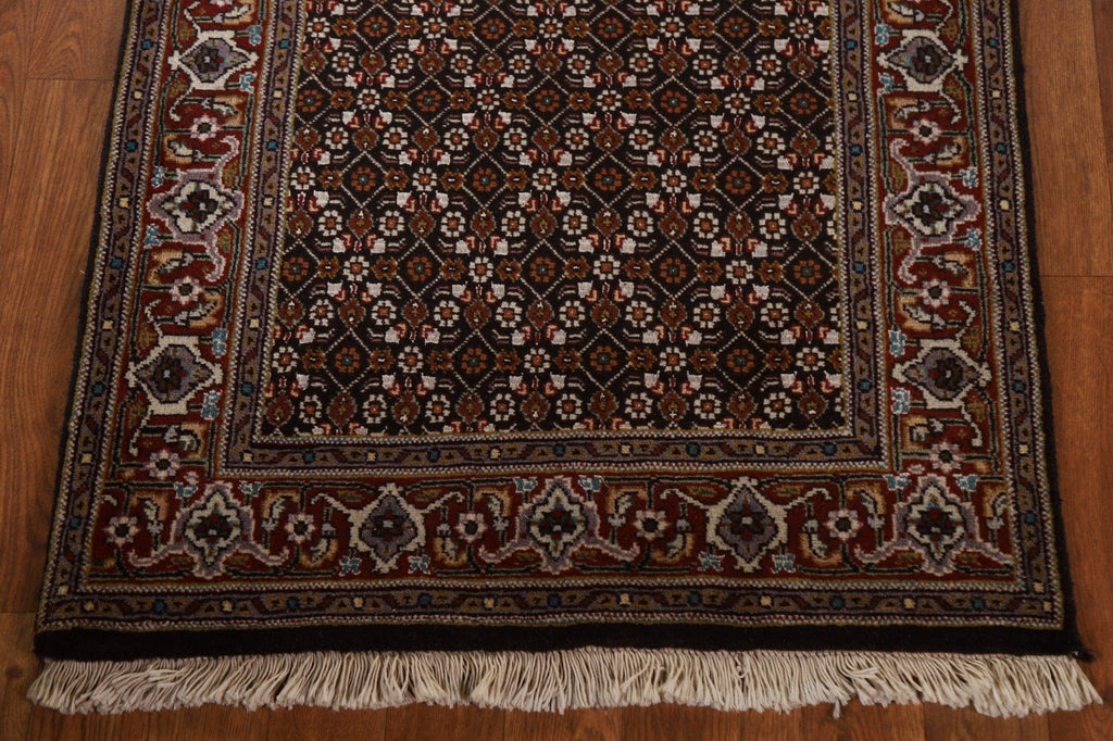 Vegetable Dye Tabriz Mahi Persian Runner Rug 2x11