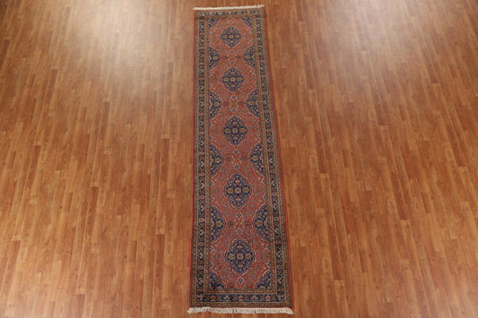 Vegetable Dye Tabriz Persian Runner Rug 3x11