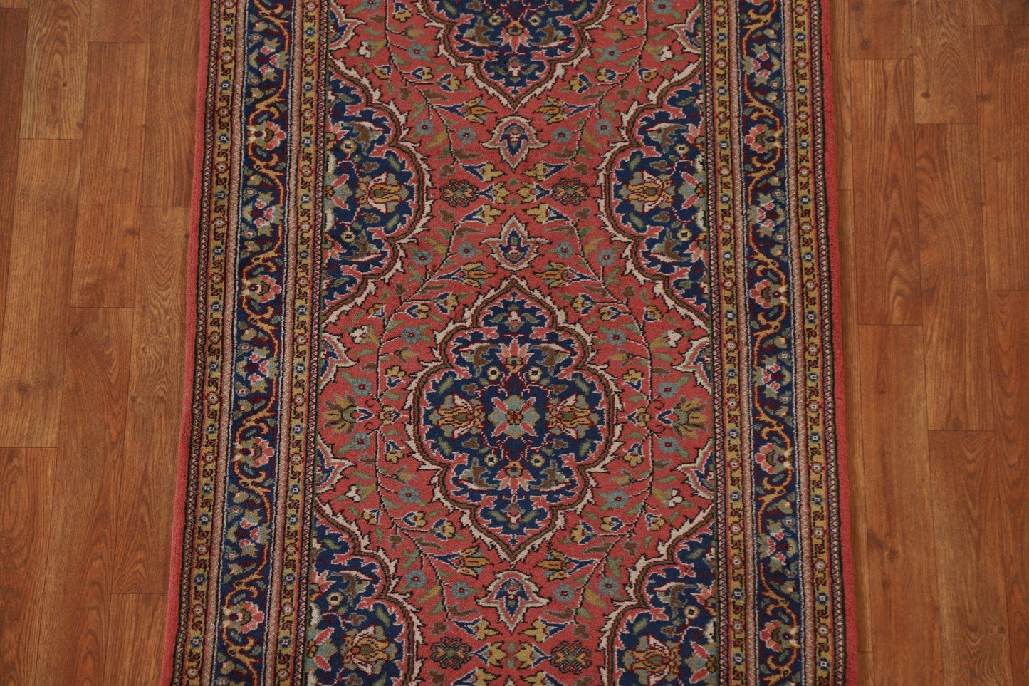 Vegetable Dye Tabriz Persian Runner Rug 3x11