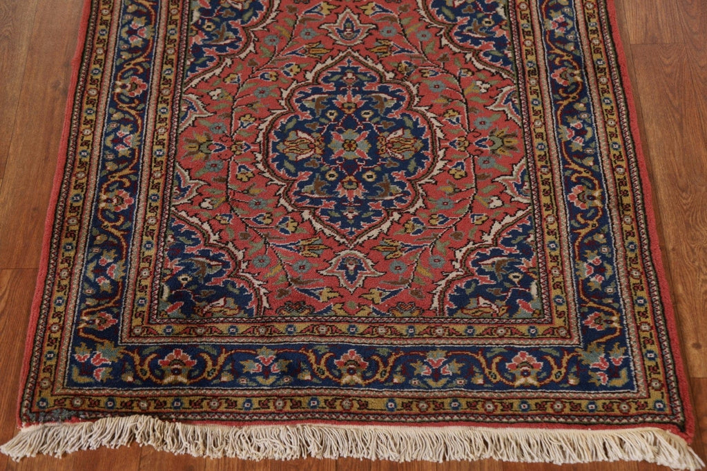 Vegetable Dye Tabriz Persian Runner Rug 3x11