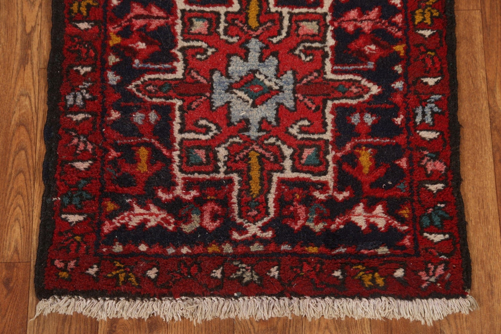 Geometric Heriz Persian Runner Rug 2x10