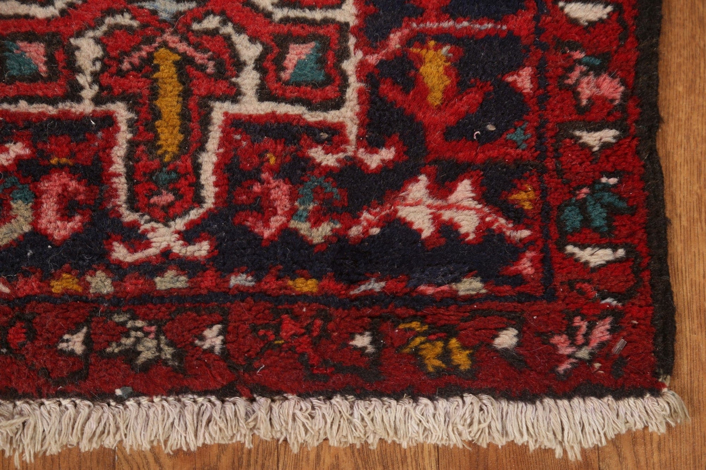 Geometric Heriz Persian Runner Rug 2x10