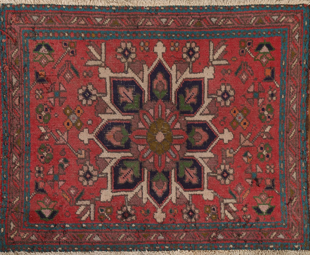 Geometric Heriz Persian Rug 2x3