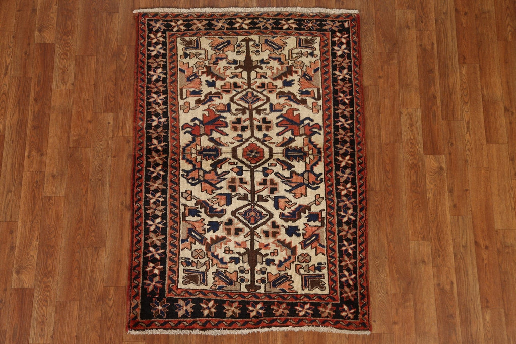 Vintage Wool Heriz Persian Rug 3x4