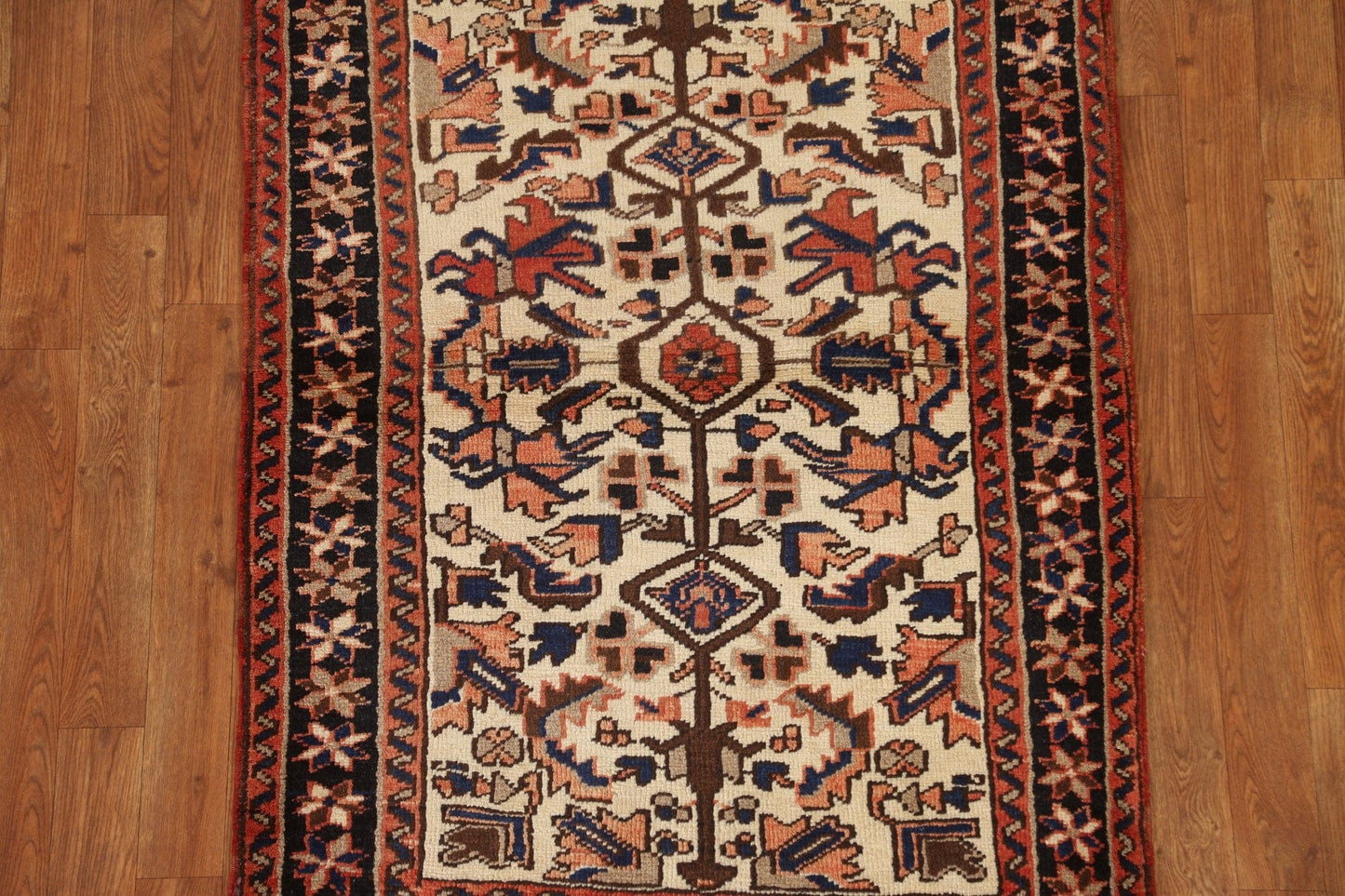 Vintage Wool Heriz Persian Rug 3x4