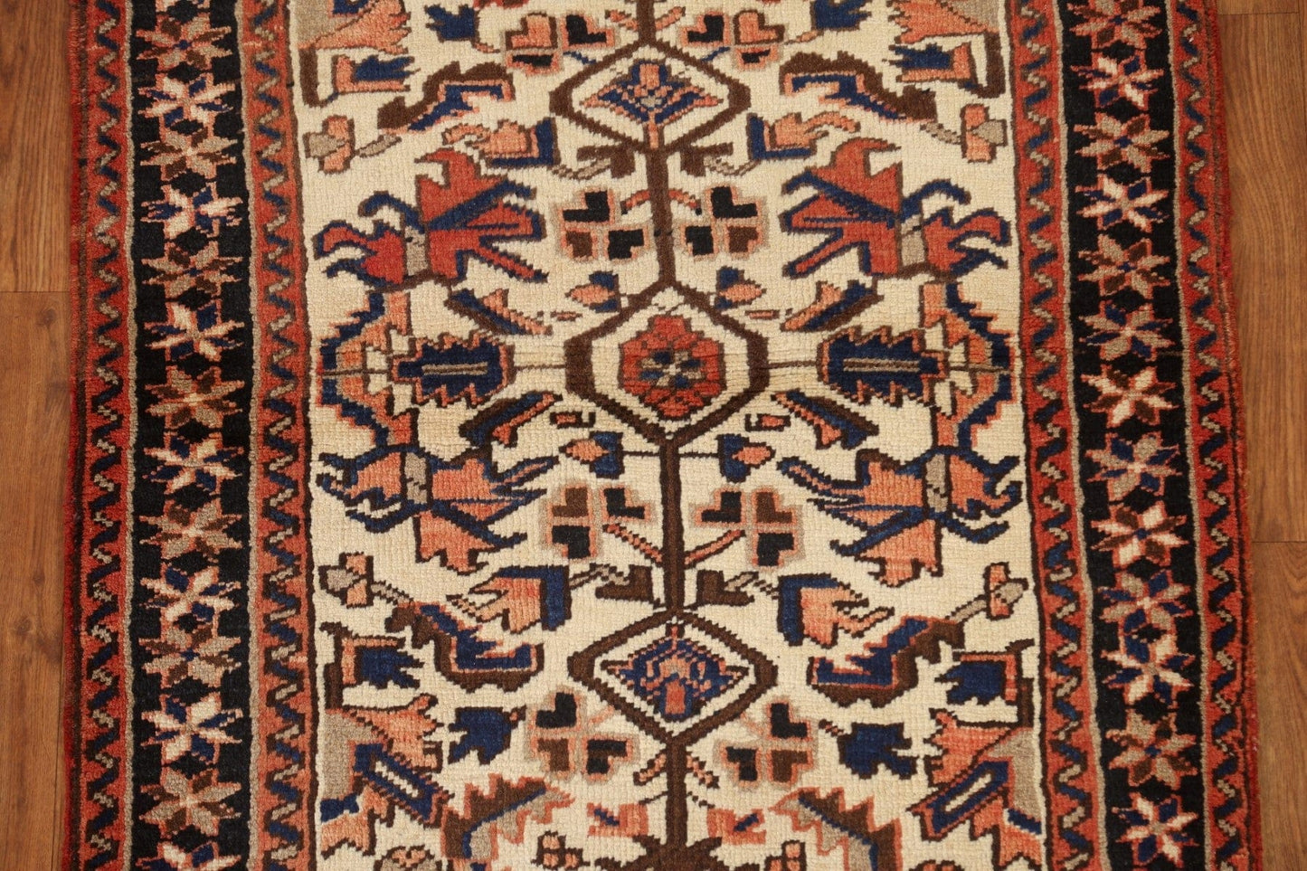 Vintage Wool Heriz Persian Rug 3x4