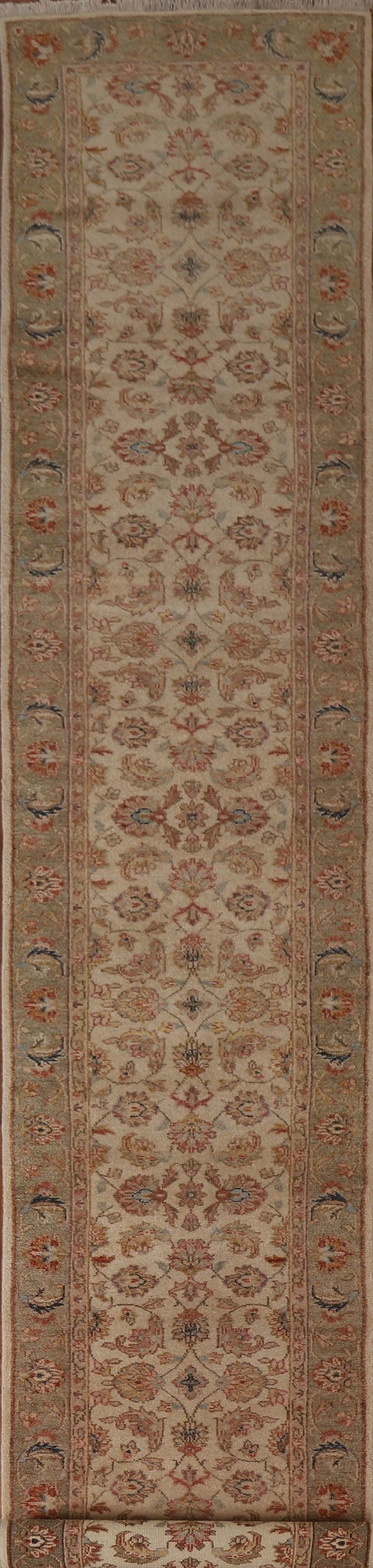 Floral Peshawar Chobi Oriental Runner Rug 3x16