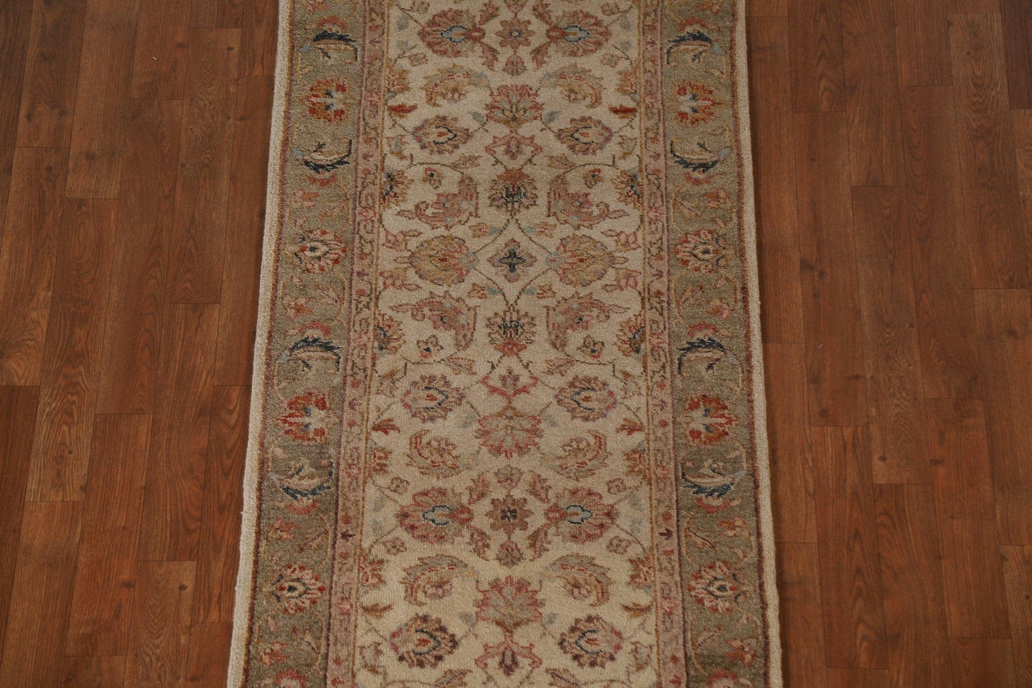 Floral Peshawar Chobi Oriental Runner Rug 3x16