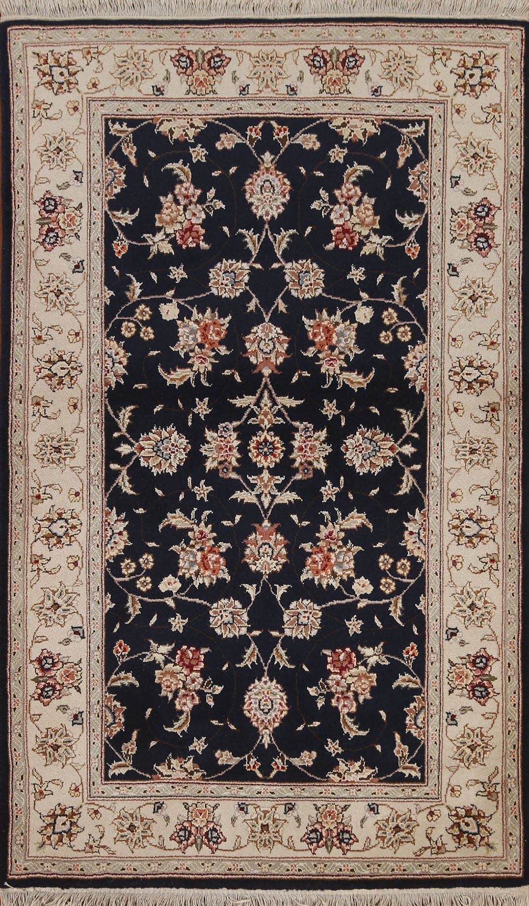 Wool & Silk Tabriz Area Rug 3x5