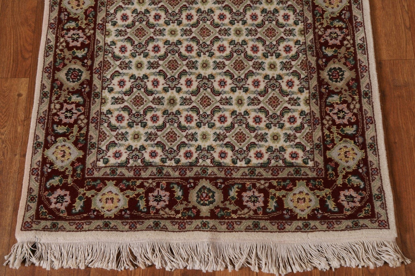 All-Over Wool Tabriz Runner Rug 2x20