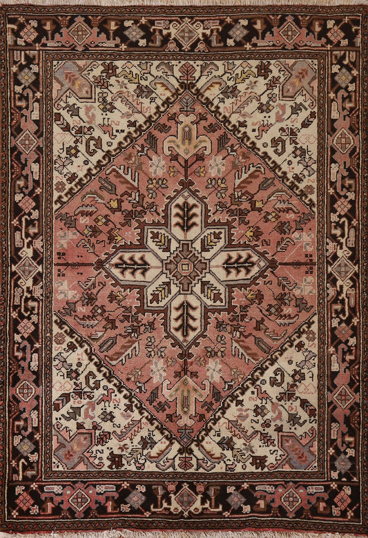 Vintage Heriz Persian Area Rug 5x6