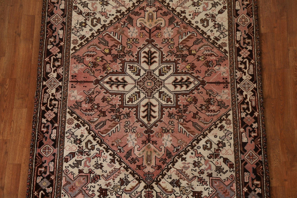 Vintage Heriz Persian Area Rug 5x6