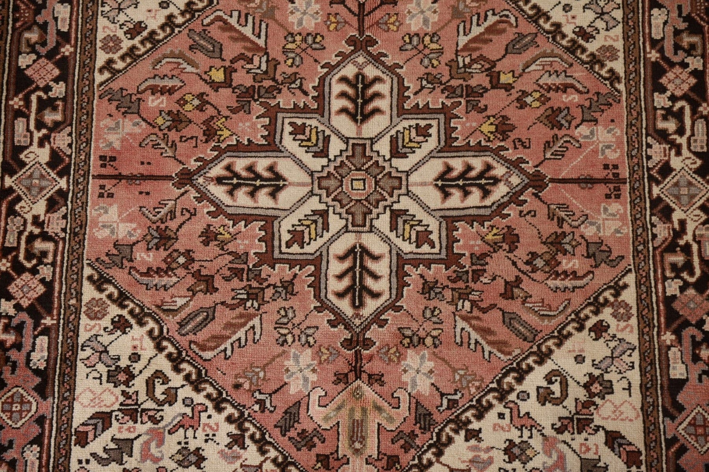 Vintage Heriz Persian Area Rug 5x6