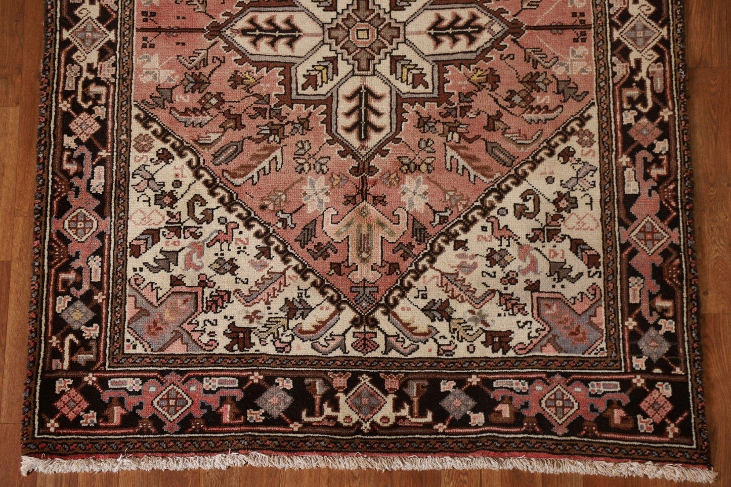 Vintage Heriz Persian Area Rug 5x6